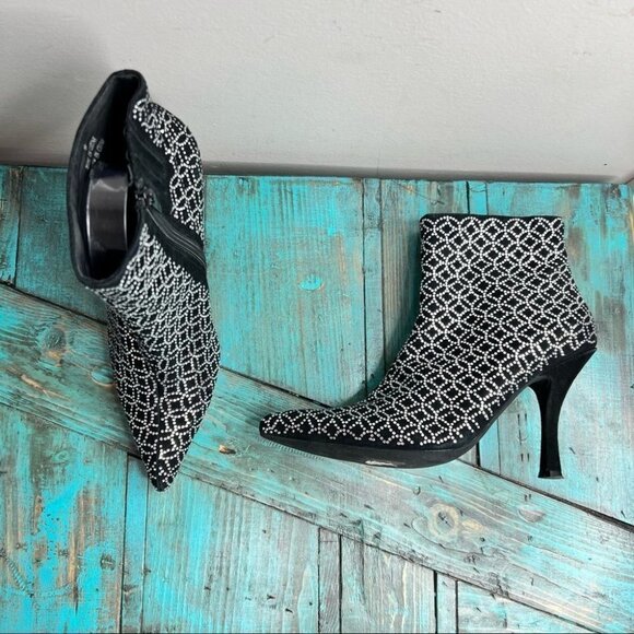 Jeffrey Campbell Jewel Studded Boots Size 9 - Picture 2 of 14